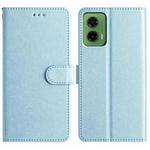 For Motorola Moto G35 Silk Texture Horizontal Flip Leather Phone Case(Light Blue)