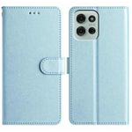 For Motorola Moto G75 Silk Texture Horizontal Flip Leather Phone Case(Light Blue)