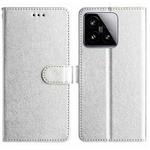 For Xiaomi 15 Silk Texture Horizontal Flip Leather Phone Case(Silver)