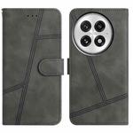 For OnePlus 13 Skin-feel Stitching Leather Phone Case(Grey)