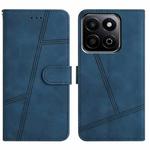 For Honor X7C 4G / 200 Smart Skin-feel Stitching Leather Phone Case(Blue)