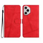 For Honor 400 Pro Global Skin-feel Stitching Leather Phone Case(Red)