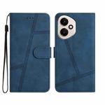 For Honor 400 Global Skin-feel Stitching Leather Phone Case(Blue)