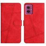 For Motorola Moto G55 Skin-feel Stitching Leather Phone Case(Red)