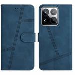 For Xiaomi 15 Pro Skin-feel Stitching Leather Phone Case(Blue)