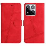 For Xiaomi 15 Pro Skin-feel Stitching Leather Phone Case(Red)