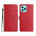 For Honor 400 Lite Cowhide Texture Stitching Leather Phone Case(Red)