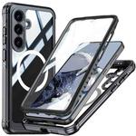 For Samsung Galaxy S25 5G RedPepper Tempered Glass MagSafe Phone Case(Black)