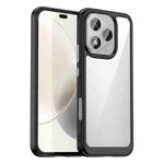 For Honor 400 Lite Colorful Series Acrylic Hybrid TPU Phone Case(Black)