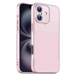 For iPhone 16 Plus Blade Slim AG Matte Shockproof Phone Case(Pink)