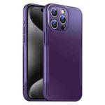 For iPhone 15 Pro Max Blade Slim AG Matte Shockproof Phone Case(Dark Purple)