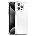 For iPhone 15 Pro Max Blade Slim AG Matte Shockproof Phone Case(White)