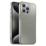 For iPhone 15 Pro Max Blade Slim AG Matte Shockproof Phone Case(Titanium Gray)