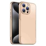 For iPhone 15 Pro Max Blade Slim AG Matte Shockproof Phone Case(Desert Gold)