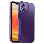 For iPhone 12 Blade Slim AG Matte Shockproof Phone Case(Dark Purple)