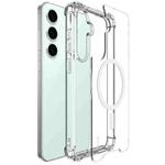 For Samsung Galaxy S24 FE 5G IMAK Space Shield PC + TPU Airbag Shockproof MagSafe Phone Case(Transparent)
