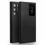 For Samsung Galaxy S23 Ultra 5G QIALINO Magnetic Genuine Leather Phone Case(Black)
