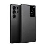 For Samsung Galaxy S25 5G QIALINO Magnetic Genuine Leather Phone Case(Black)