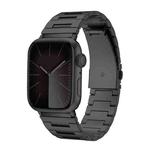 For Apple Watch 46mm / 49mm / 45mm / 44mm Titanium Alloy Watch Band(Black)