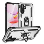 For Samsung Galaxy A26 5G Shockproof TPU + PC Phone Case with Holder(Silver)