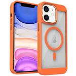 For iPhone 11 Honeycomb Cooling MagSafe Phone Case(Orange)