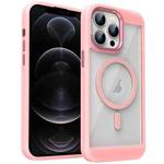 For iPhone 12 Pro Honeycomb Cooling MagSafe Phone Case(Pink)