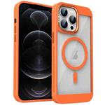 For iPhone 12 Pro Honeycomb Cooling MagSafe Phone Case(Orange)