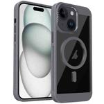 For iPhone 15 Honeycomb Cooling MagSafe Phone Case(Grey)