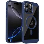 For iPhone 16 Pro Honeycomb Cooling MagSafe Phone Case(Royal Blue)