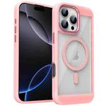 For iPhone 16 Pro Max Honeycomb Cooling MagSafe Phone Case(Pink)