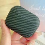 For AirPods Pro 2 Carbon Fiber TPU Frosted Earphone Protective Case(Black)
