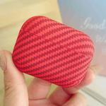 For AirPods Pro Carbon Fiber TPU Frosted Earphone Protective Case(Red)