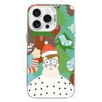 For iPhone 16 Pro Max Christmas Series PC Full Coverage Pattern Phone Case(CW061 White)