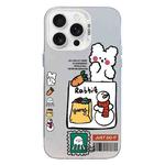 For iPhone 16 Pro Max Christmas Series PC Full Coverage Pattern Phone Case(CW050 White)