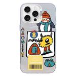 For iPhone 16 Pro Christmas Series PC Full Coverage Pattern Phone Case(CW049 White)