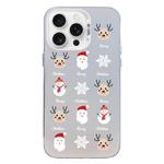 For iPhone 15 Pro Max Christmas Series PC Full Coverage Pattern Phone Case(CW060 White)