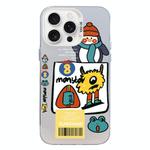 For iPhone 15 Pro Max Christmas Series PC Full Coverage Pattern Phone Case(CW049 White)