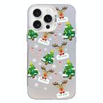 For iPhone 15 Pro Max Christmas Series PC Full Coverage Pattern Phone Case(CW057 White)