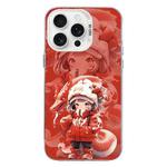 For iPhone 15 Pro Christmas Series PC Full Coverage Pattern Phone Case(CW098 Girl)