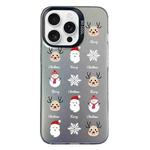 For iPhone 14 Pro Christmas Series PC Full Coverage Pattern Phone Case(CK060 Black)