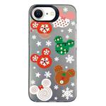 For iPhone 7 / 8 / SE 2020 2022 Christmas Series PC Full Coverage Pattern Phone Case(CK051 Black)