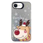 For iPhone 7 / 8 / SE 2020 2022 Christmas Series PC Full Coverage Pattern Phone Case(CK055 Black)