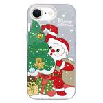 For iPhone 7 / 8 / SE 2020 2022 Christmas Series PC Full Coverage Pattern Phone Case(CW058 White)