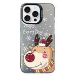 For iPhone 13 Pro Max Christmas Series PC Full Coverage Pattern Phone Case(CK055 Black)