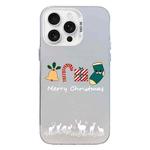 For iPhone 13 Pro Max Christmas Series PC Full Coverage Pattern Phone Case(CW052 White)