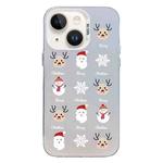 For iPhone 13 Christmas Series PC Full Coverage Pattern Phone Case(CW060 White)