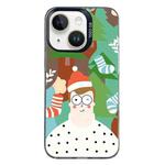 For iPhone 13 Christmas Series PC Full Coverage Pattern Phone Case(CK061 Black)