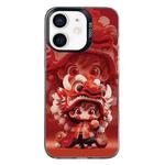 For iPhone 12 Christmas Series PC Full Coverage Pattern Phone Case(CK097 Boy)