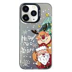 For iPhone 11 Pro Max Christmas Series PC Full Coverage Pattern Phone Case(CK056 Black)