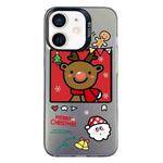 For iPhone 11 Christmas Series PC Full Coverage Pattern Phone Case(CK054 Black)